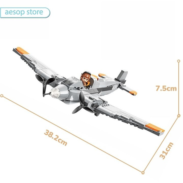 Mua Đồ chơi lắp ráp máy bay ném bom Qman Chính hãng Tiết kiệm - Hình ảnh 5