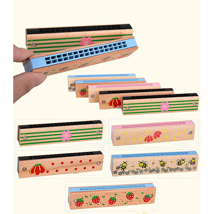 Mua tại Tiki: Mua Kèn Harmonica Gỗ Trẻ Em 16 Lỗ Chính hãng Giá rẻ