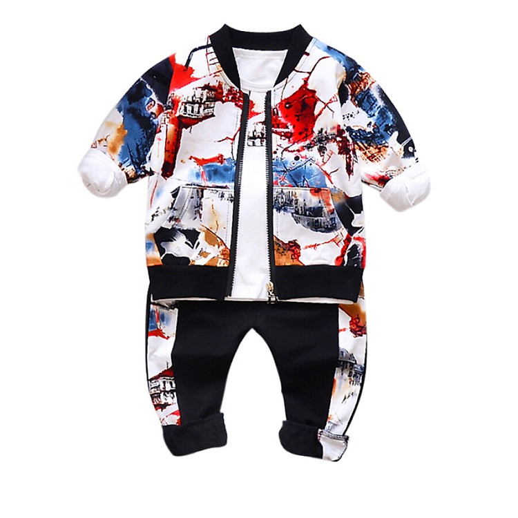 New Boys Clothing Sets Winter Keep Warm kids suits Sweatshirts + Waistcoat + Pants 3pcs Fashion Children Clothes Sets