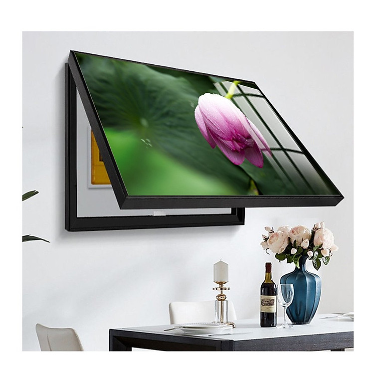 Tranh Che Ổ Điện Nhiều Mẫu Hoa Sen Phù Hợp với Phòng Khách, Phòng Ngủ Hoặc Văn Phòng - giá rẻ Dạng Lật