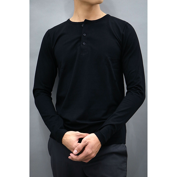 Áo thun trơn tay dài nam W03
