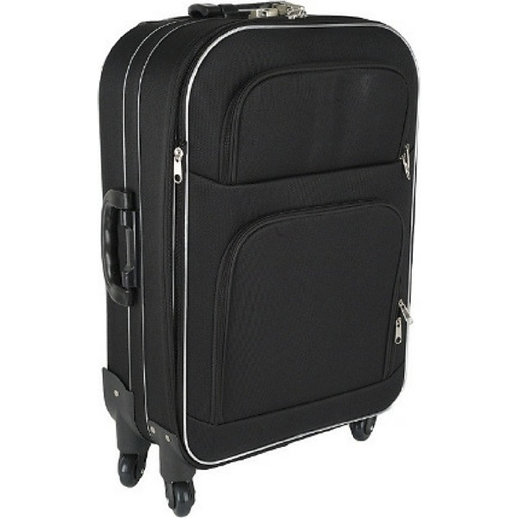 Vali vải Mekong 4 bánh xoay 24 inches - Màu đen