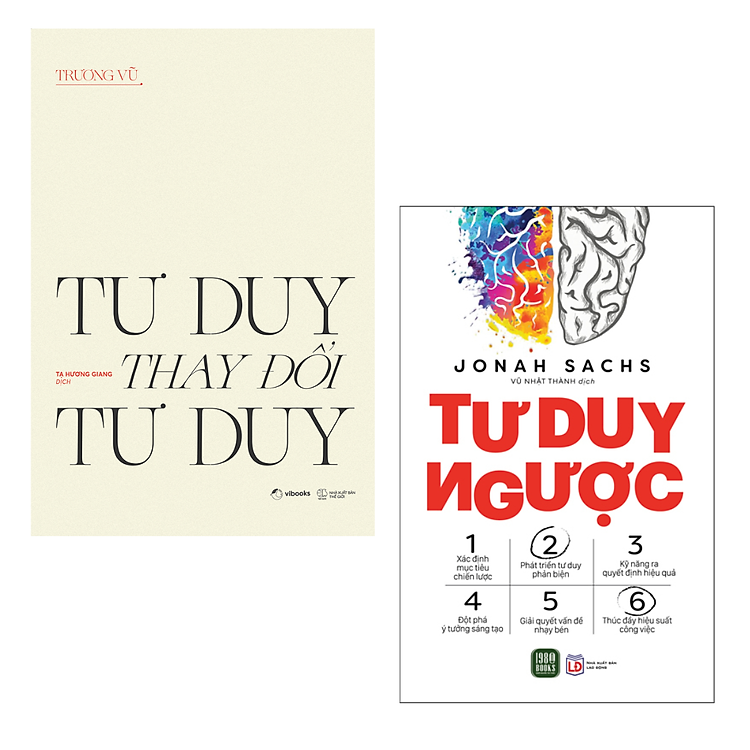 Combo 2 Cuốn Sách Hay Thay Đổi Tư Duy Để Thành Công-Tư Duy Thay Đổi Tư Duy+ Tư Duy Ngược