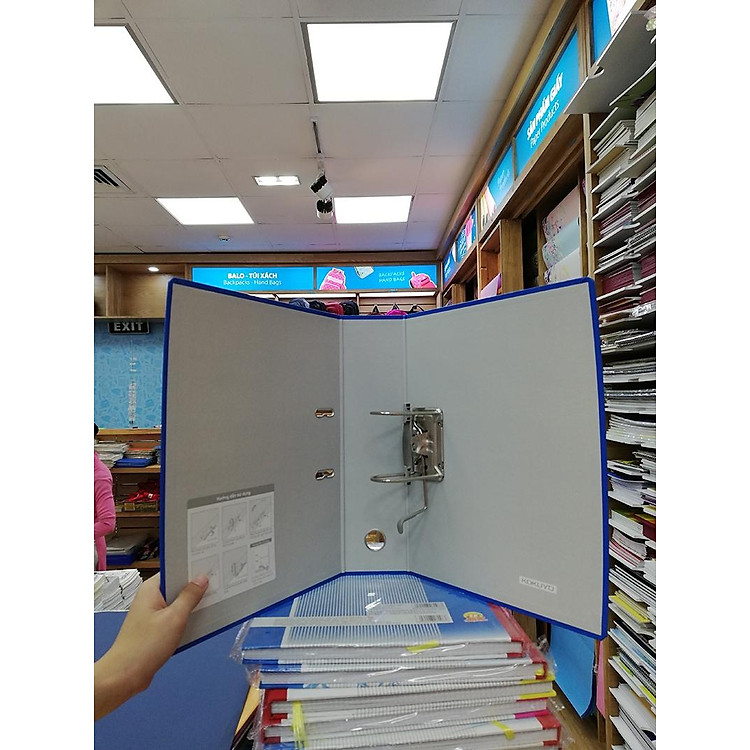 Bìa còng KKY F4 Xanh dương (9cm) - Ảnh 7