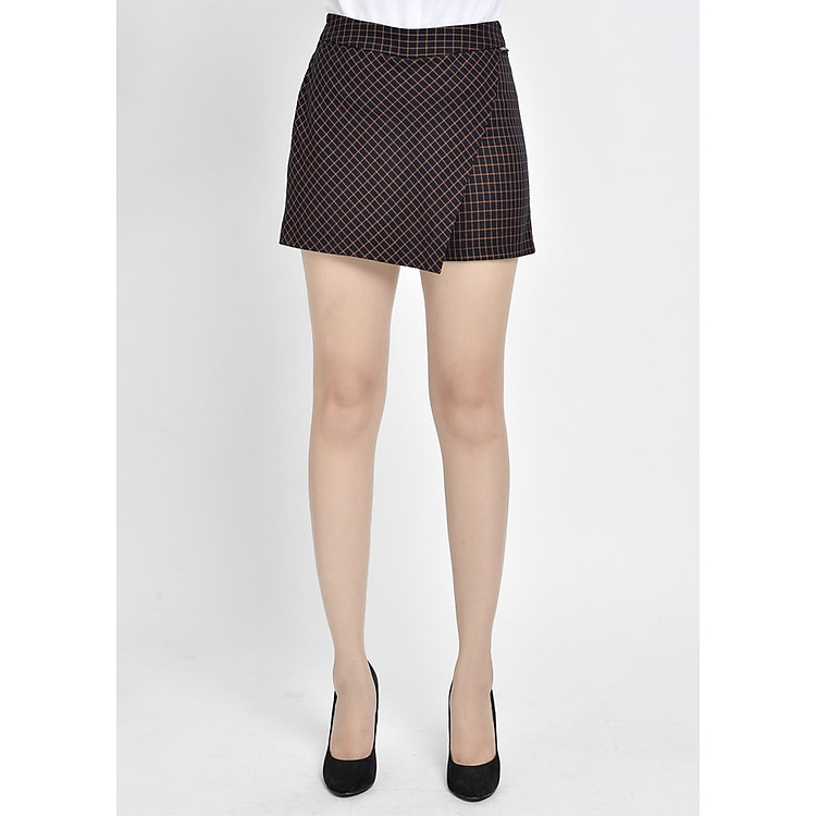 Quần Short Nữ Vạt Chéo Lamer L64S18H027-P1427- Đen