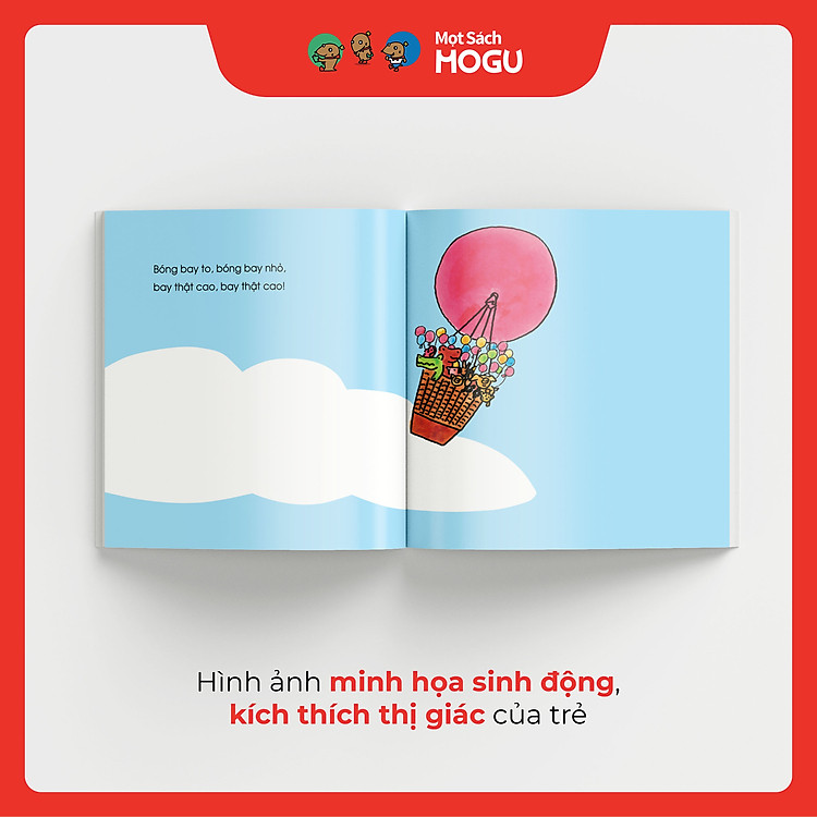 Truyện Ehon bé 1-2-3 tuổi - Bóng bay lơ lửng - Ảnh 5
