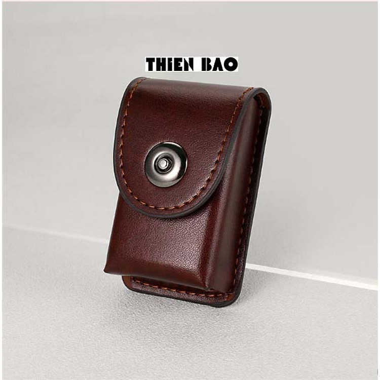 Bao da có đai đeo hông làm thủ công HANDMADE BD05 chuyên dùng để đựng kính lão thị, viễn thị gấp gọn KT 8*4*3CM