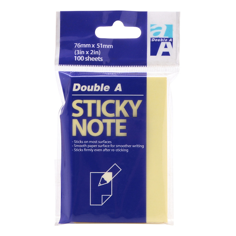 Giấy Note Vàng Double A (3 x 2 cm) (3 xấp) - Ảnh 2