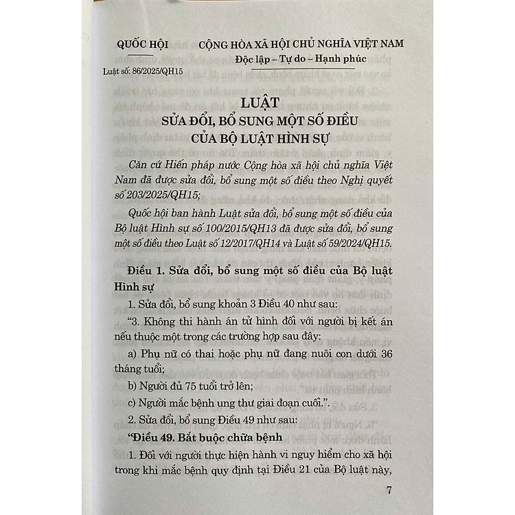 Luật Sửa Đổi, Bổ Sung Một Số Điều Của Bộ Luật Hình Sự Năm 2025 - Ảnh 5