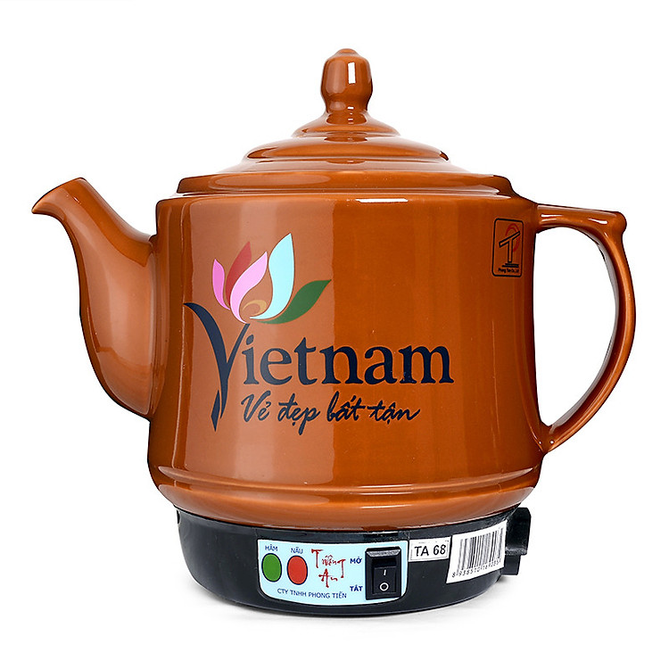 Ấm sắc thuốc Trường An TA 68 Nâu - Hàng Chính Hãng