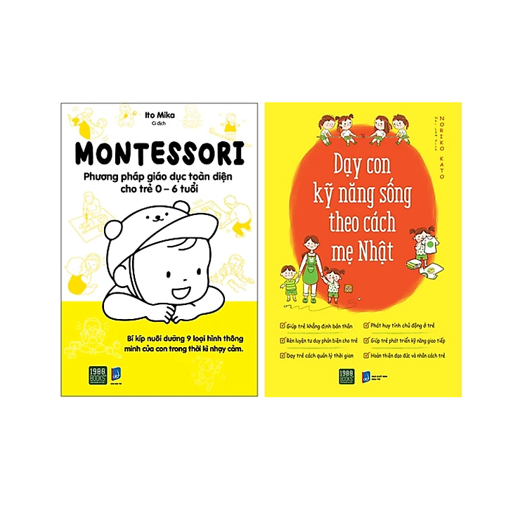 Dạy Con Kĩ Năng Sống Theo Cách Mẹ Nhật + Montessori – Phương Pháp Giáo Dục Toàn Diện Cho Trẻ 0-6 Tuổi