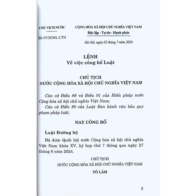 Luật Đường Bộ Năm 2024 - Ảnh 3