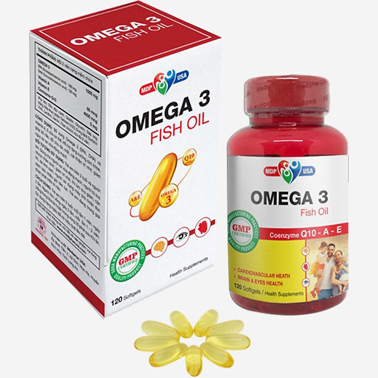Thực phẩm chức năng Omega 3 Fish Oil - Bổ não, tốt cho da và mắt