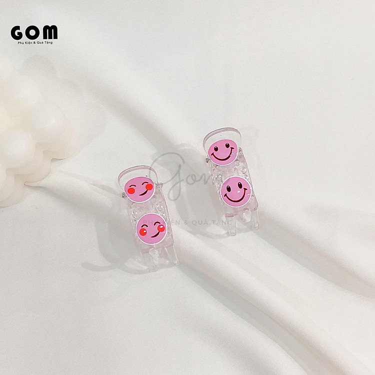 Kẹp càng cua 3 răng trong suốt hình dễ thương, cao cấp dày dặn không gãy, êm tóc cho nữ