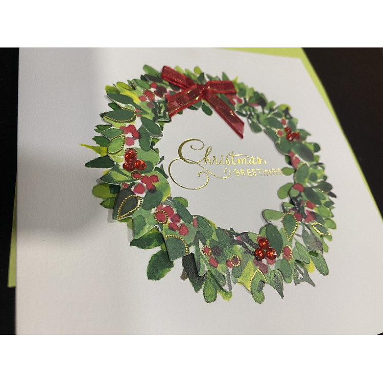 Thiệp Noel trang trí 3D (2 chiếc) - Ảnh 2