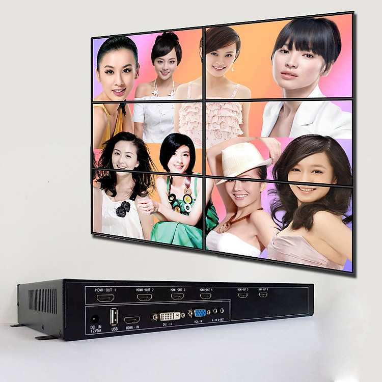 Video wall controller Bộ ghép nhiều màn hình ( Ghép 6 màn ) cao cấp A6L