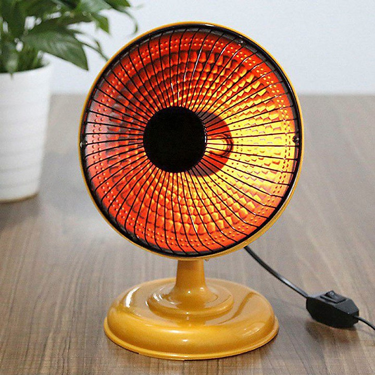 Quạt sưởi điện mini 9 icnh - Màu ngẫu nhiên - Tặng 10 bao lì xì