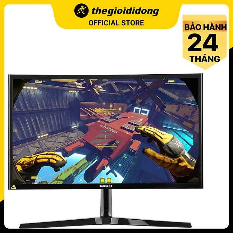 Samsung LCD Gaming LC24RG50FQEXXV/24"F/4ms/144Hz/250cd2/HDMI cable/Đen - Hàng chính hãng