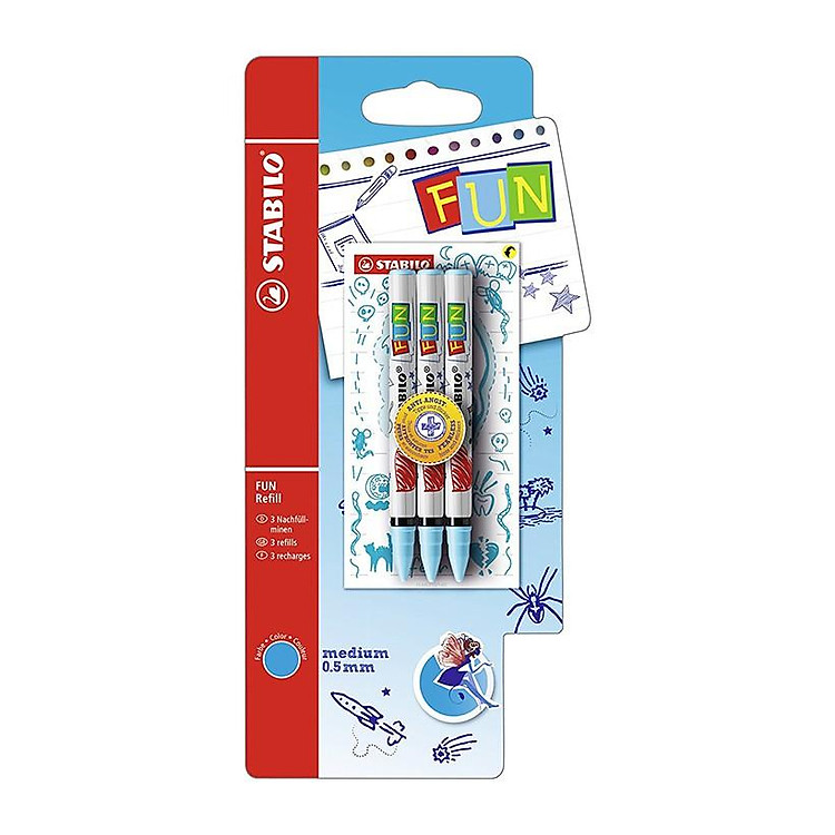 Ruột Bút Nước STABILO FUN (3 chiếc) - Ảnh 5