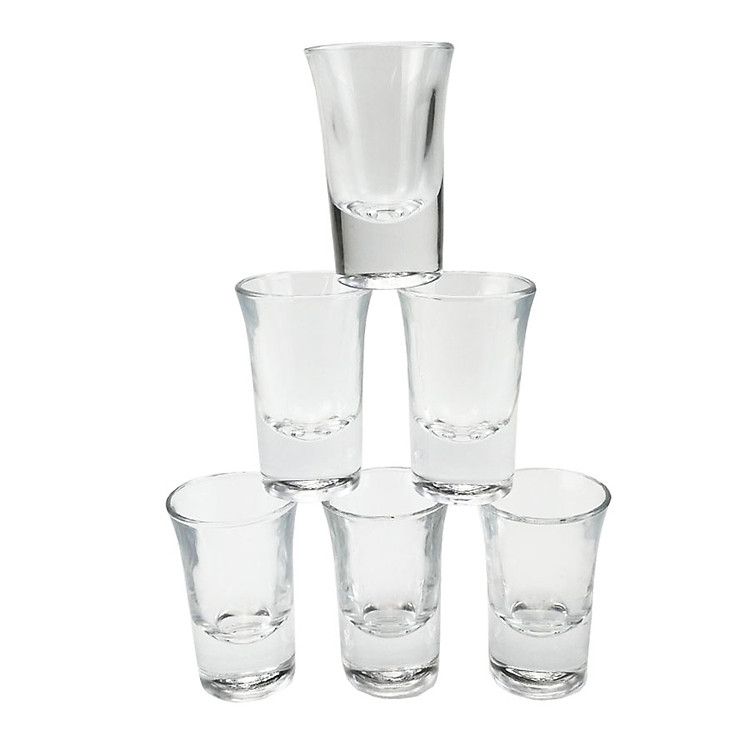 Bộ 6 ly pha lê uống rượu dung tích 34ml đế cao GS0044