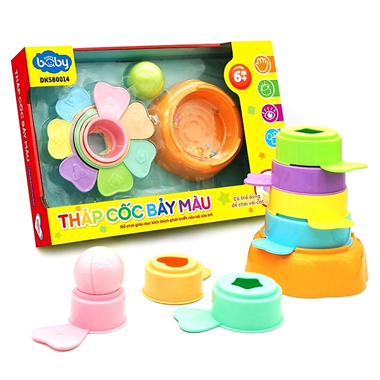 Mua Tháp Cốc Bảy Màu – DK580014 Chính hãng Ưu đãi