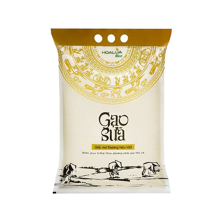 Gạo Sữa Thượng Hạng - Túi 5kg - Dẻo vừa, mềm cơm, thơm nhẹ