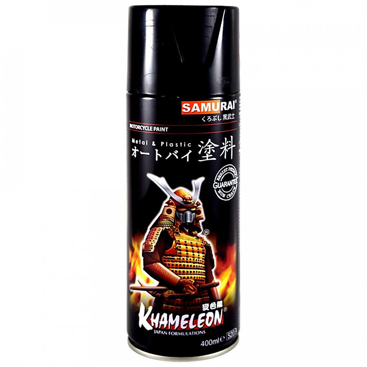 Chai sơn xịt Samurai Kurobushi H111 màu bạc sáng 400ml