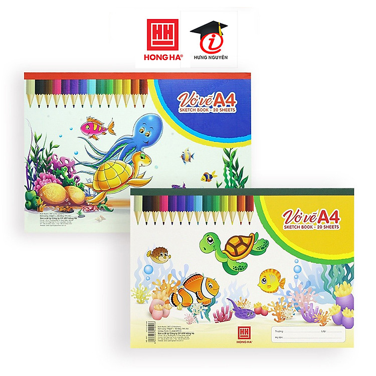 Vở Vẽ Hồng Hà A4 (20 tờ) 100gsm