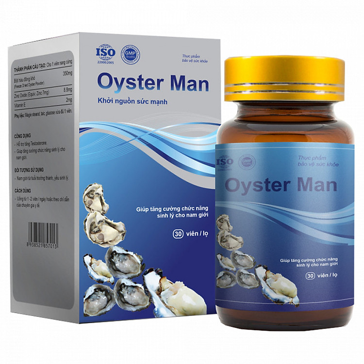 Thực Phẩm Chức Năng Giúp Tăng Cường Sinh Lý Nam Giới - Viên Uống OYSTER MAN (Hộp 30 viên)