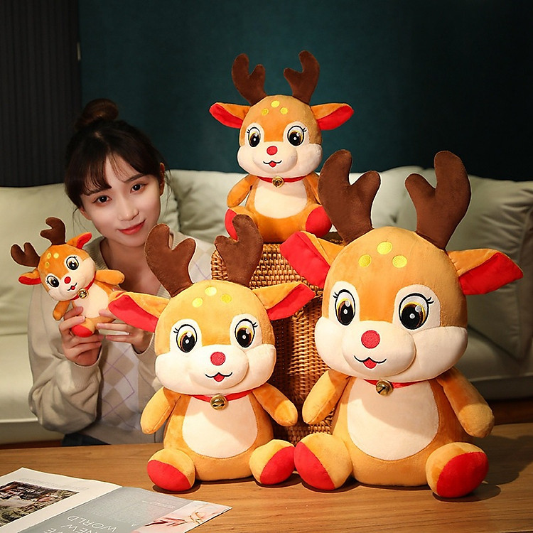 Gấu bông tuần lộc dễ thương cho bé Chính hãng Tiết kiệm - Hình ảnh 2