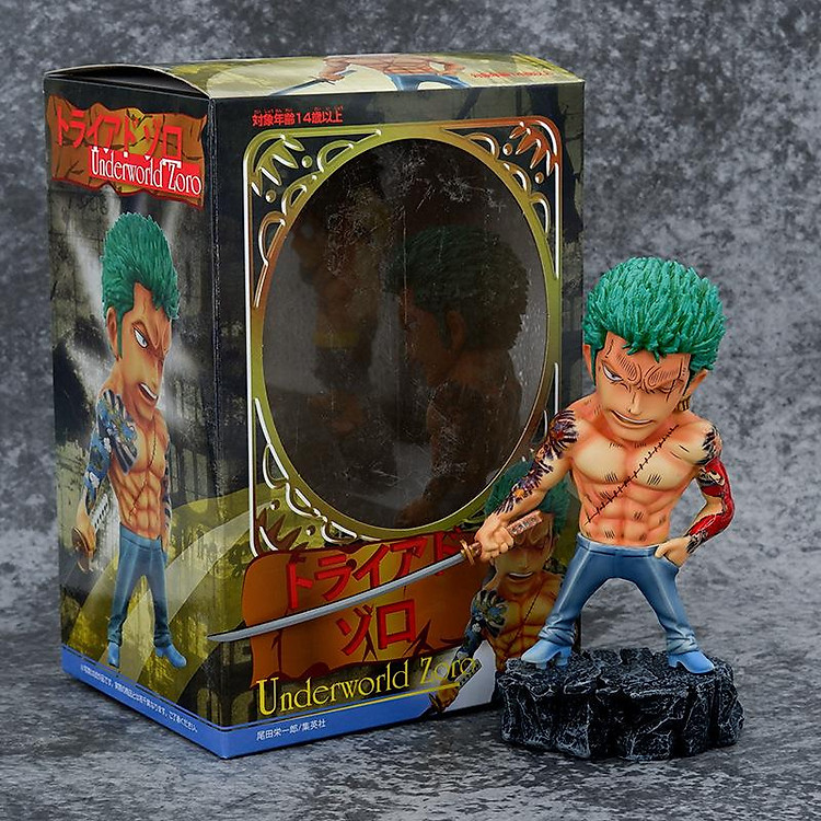 Mô Hình Luffy - Zoro - Sanji Dân Xã Hội (16-17cm) - Ảnh 4