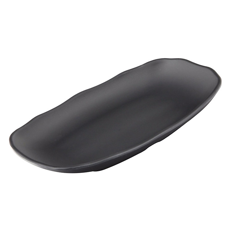 Dĩa Dài Melamin KORMEL E10700.B (18 x 11 cm) - Đen