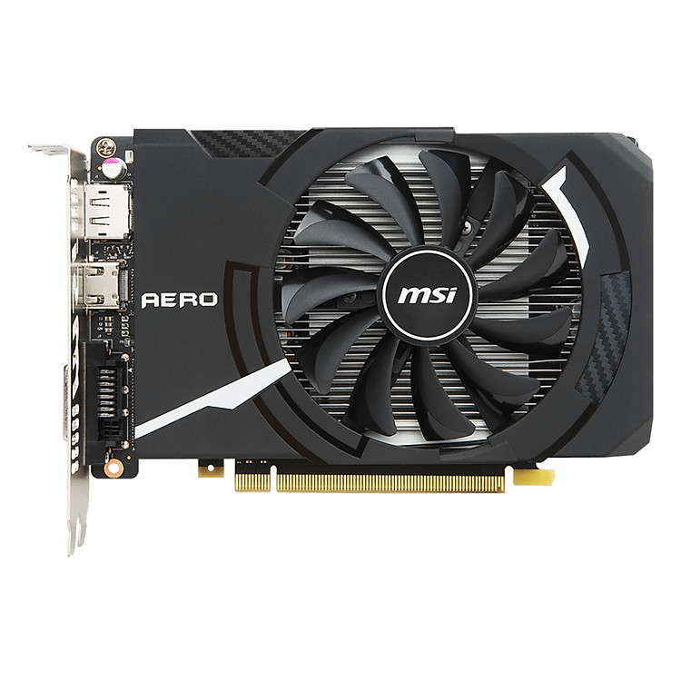 Card Màn Hình VGA MSI GTX1050 Ti AERO ITX 4G OCV1 128BIT 1 Fan DP HDMI DVI - Hàng Chính Hãng