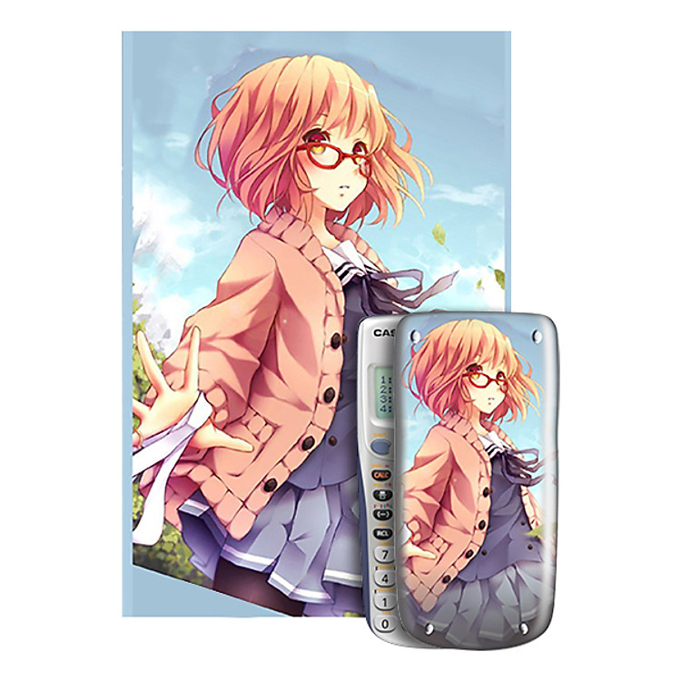 Decal Trang Trí Máy Tính Casio/Vinacal Nhân Vật Anime TAM -006