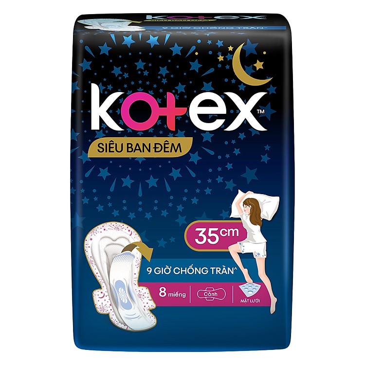 Kotex Siêu Ban Đêm 35cm (8 Miếng)