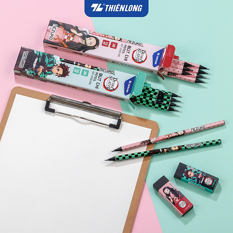 Bút chì gỗ đen Demon Slayer Thiên Long GP-030