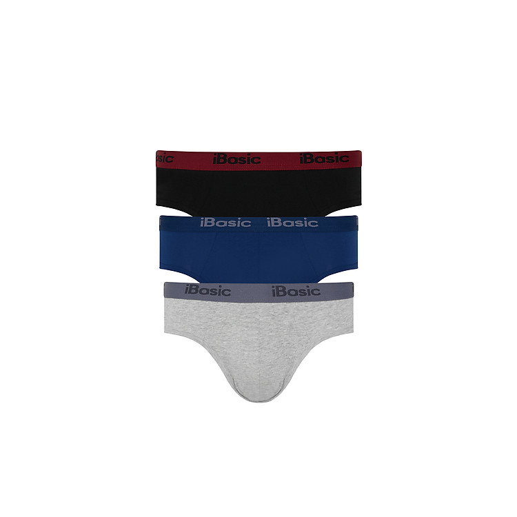 Combo 3 quần lót nam cotton iBasic PANM077