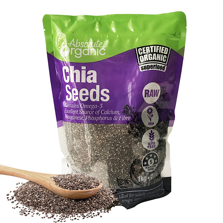 Hạt Chia hữu cơ Úc Absolute Organic