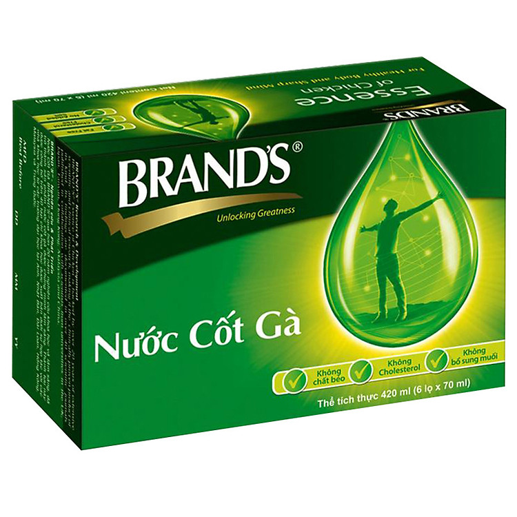 Nước Cốt Gà Brands nguyên vị 70 ml x 6 hũ