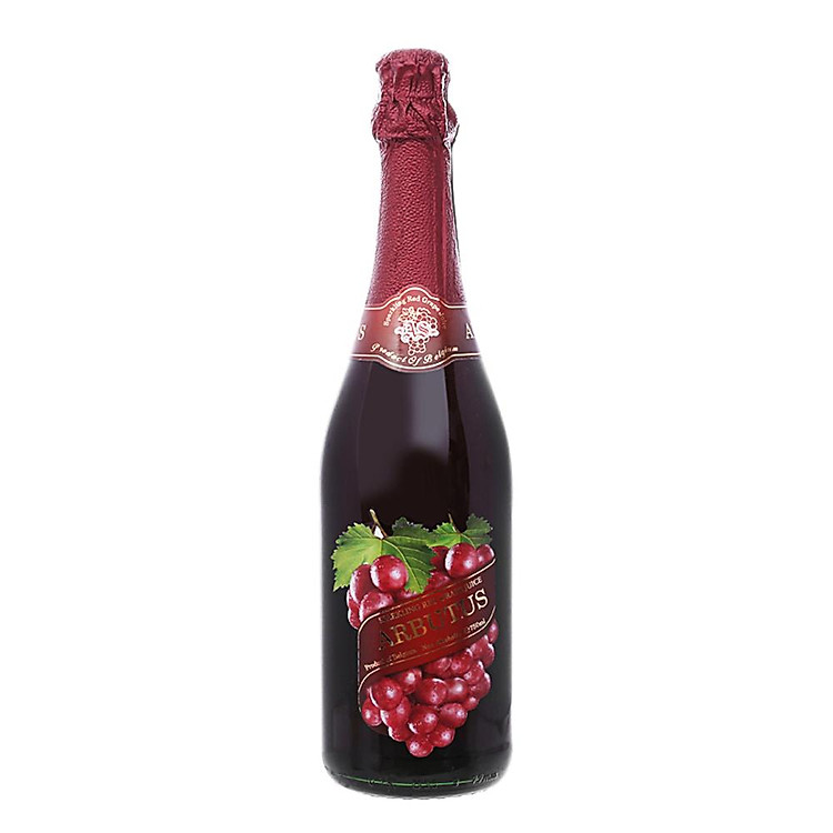 Nƣớc ép nho đỏ có gas (98% nƣớc ép nho đỏ) - (Sparkling Red Grape Juice – Arbutus)