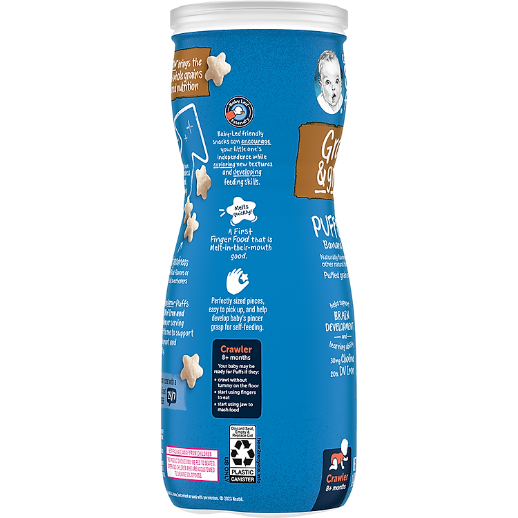 Bánh Ăn Dặm Gerber Puffs Chuối 42g Giá tốt - Hình ảnh 2