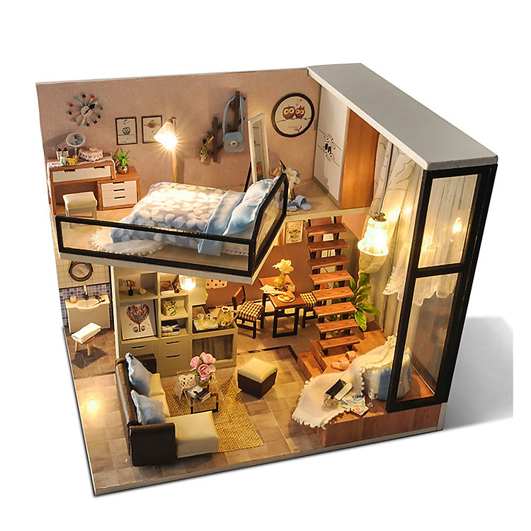 Nhà Búp Bê Lắp ghép Quiet Loft And Life Dream TYU