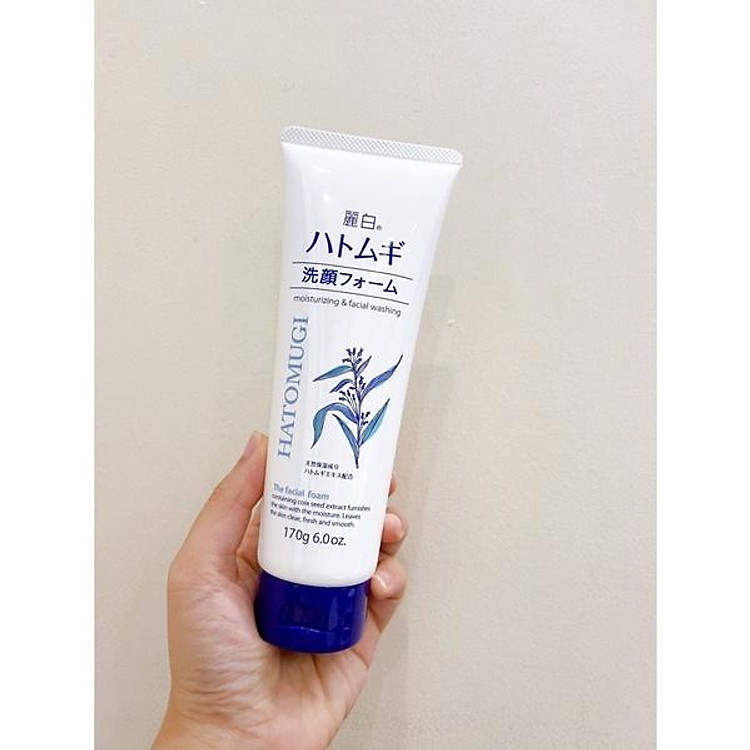 (chính hãng) Sữa rửa mặt Hatomugi Naturie hạt ý dĩ 170g Nhật Bản