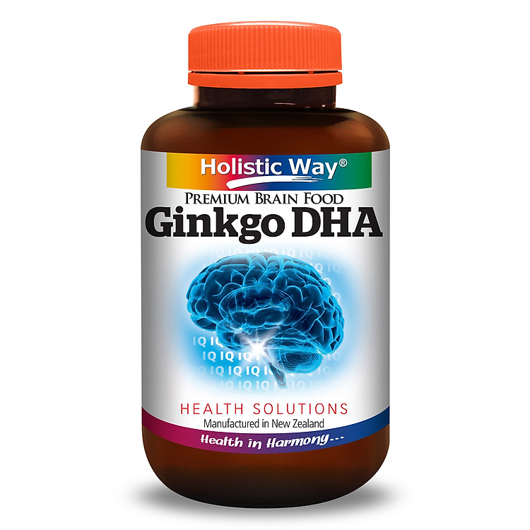 Viên uống bổ não cao cấp Ginko DHA Holistic Way tăng cường tuần hoàn máu não ( 60 viên)