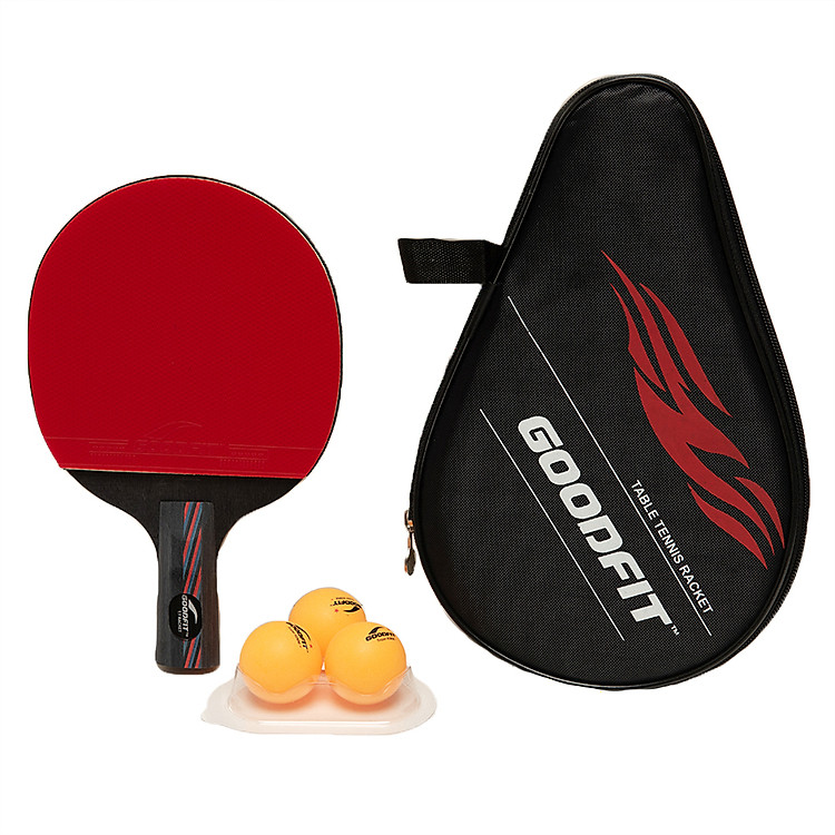 Vợt bóng bàn tặng kèm 3 bóng GoodFit cốt vợt 9 lớp đạt chuẩn chất lượng GF002TR