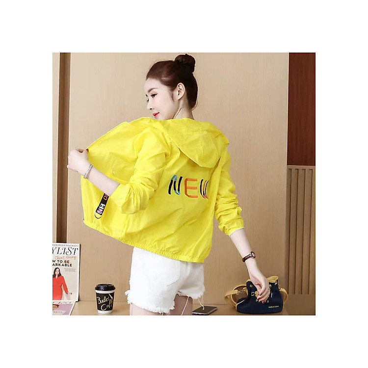 ÁO KHOÁC DÙ NỮ IN CHỮ NEW - GV345