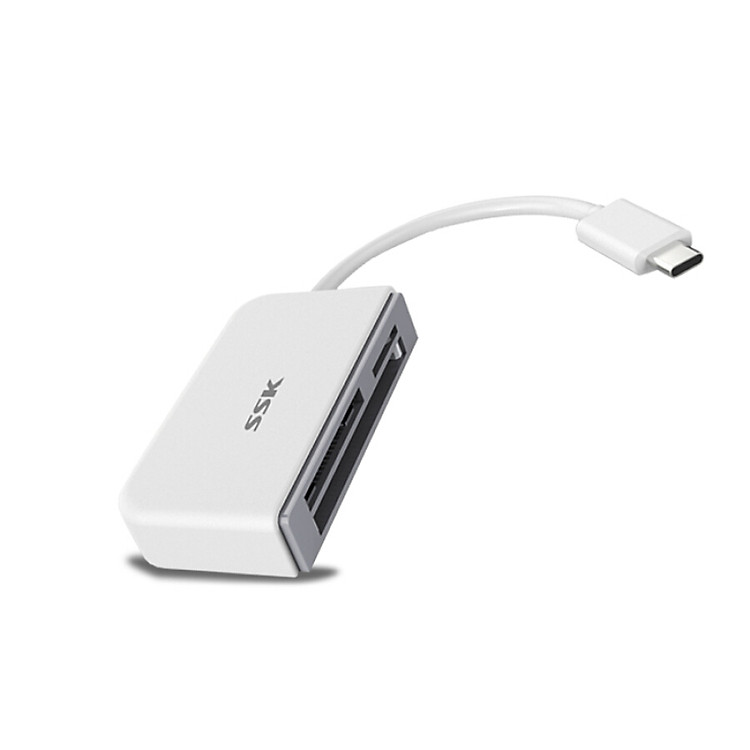 Đầu Đọc Thẻ Nhớ Đa Năng Tốc Độ Cao SSK SCRM610 Type-C USB3.0 SD / TF / CF