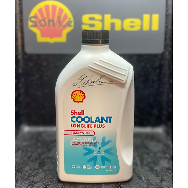 Nước giải nhiệt Shell cao cấp, nước mát Shell Coolant. 1L (nước màu hồng cao cấp)