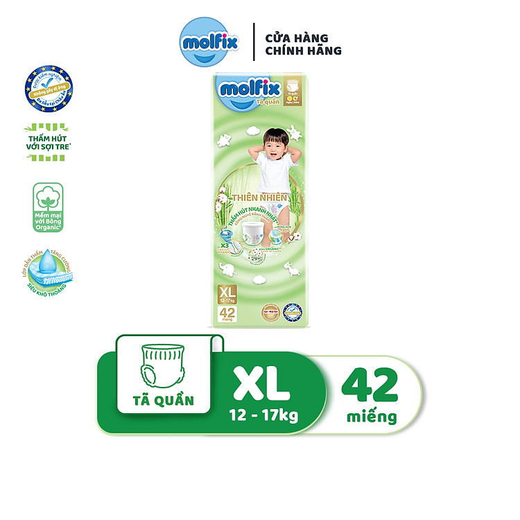 Chọn mua tại Shopee: Tã quần Molfix Super Jumbo XL 48+8 miếng mua giá tốt nhất tại Shop Mall