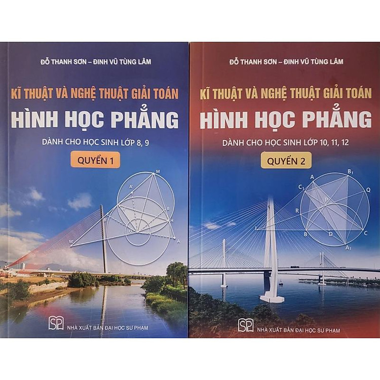 Combo 2 Quyển Kỹ Thuật và Nghệ Thuật Giải Toán Hình Học Phẳng